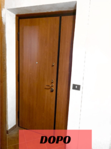 Porte blindate prima e dopo