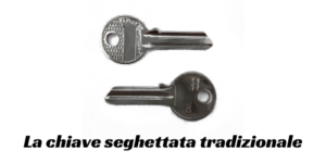 La chiave seghettata tradizionale